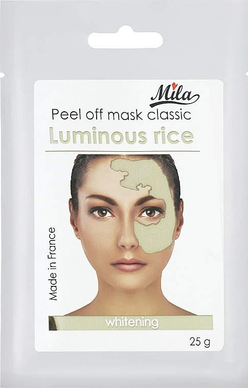 Mila Маска альгинатная классическая порошковая "Белый рис" Peel Off Mask Whitening Luminous Rice - фото N1