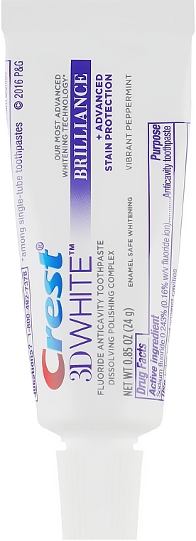 Crest Відбілююча зубна паста 3D White Brilliance Vibrant Peppermint Whitening Toothpaste - фото N1