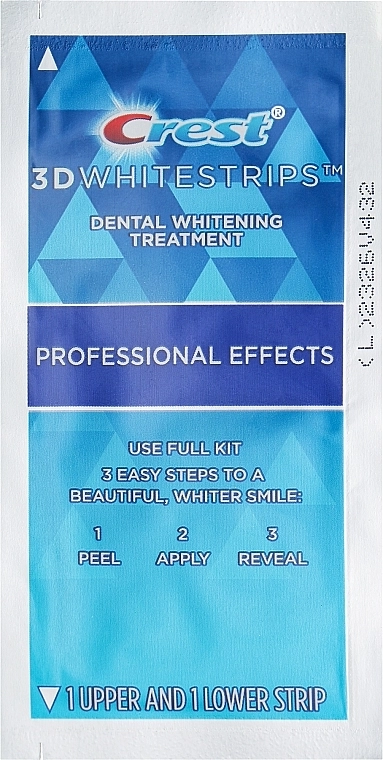 Crest Відбілювальні смужки для зубів, без коробки 3D Whitestrips Professional Effects - фото N1