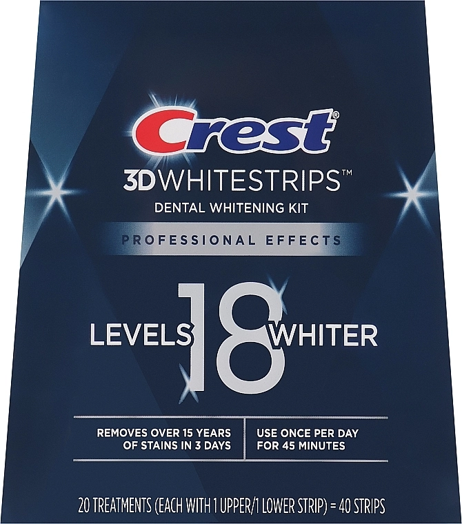 Crest Отбеливающие полоски для зубов, без коробки 3D Whitestrips Professional Effects - фото N5