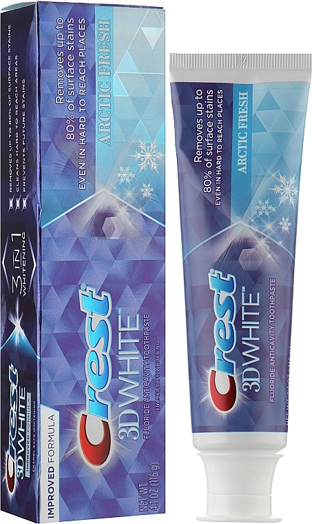 Crest Отбеливающая зубная паста 3D White Arctic Fresh Icy Cool Mint - фото N8
