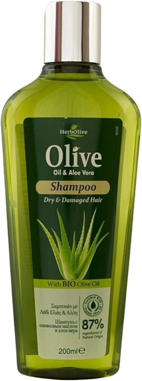 Madis Шампунь для сухих волос с алоэ вера HerbOlive Shampoo - фото N1