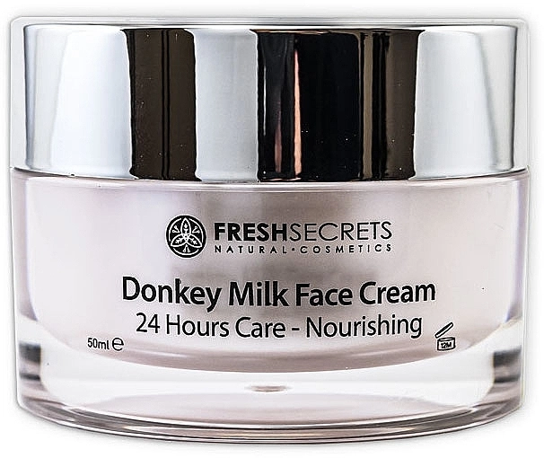 Madis Поживний крем для обличчя "Осляче молоко" Fresh Secrets Donkey Milk Face Cream 24 Hours Care Nourishing - фото N1