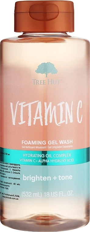 Tree Hut Гель для душу Vitamin C Foaming Gel Wash - фото N1