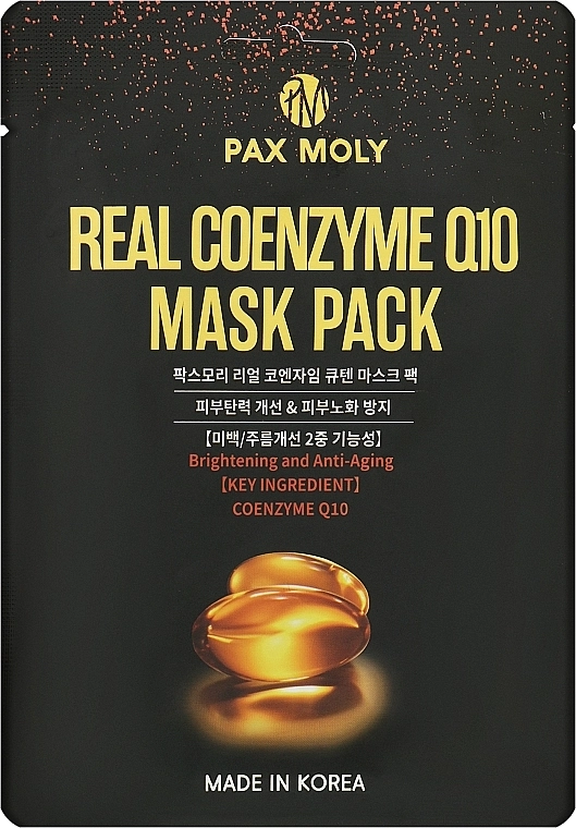 Pax Moly Маска тканинна з коензимом Real Coenzyme Q10 Mask Pack - фото N1