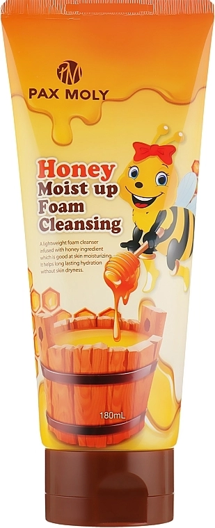 Pax Moly УЦЕНКА! Пенка для лица с экстрактом меда Honey Moist Up Foam Cleansing *, 180ml - фото N2