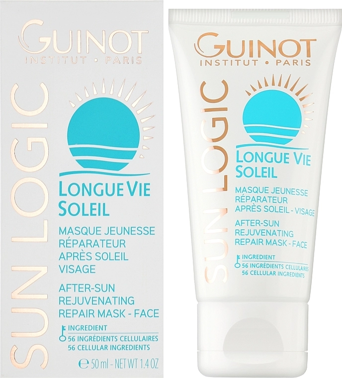 Guinot Антивозрастная восстанавливающая маска для лица после загара Sun Logic Repairing Mask After Sun Face - фото N2