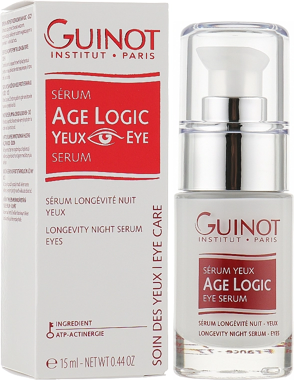 Guinot Омолоджувальна нічна сироватка для ділянки навколо очей Time Logic Age Serum Yeux - фото N2