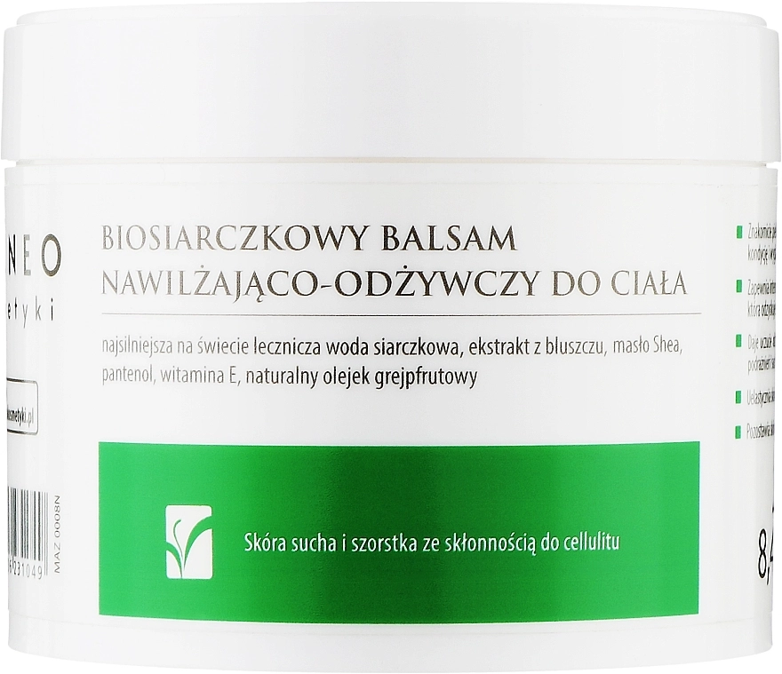 Balneokosmetyki УЦЕНКА! Бальзам для тела увлажняюще-питательный, антицеллюлитный, биосульфидный для сухой и огрубевшей кожи * - фото N1