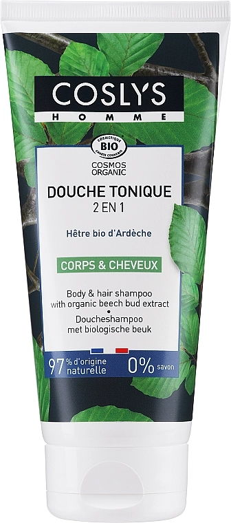 Coslys Шампунь для волос и тела с органическим экстрактом почек бука Shampoo for Hair and Body with Organic Beech bud Extract - фото N1