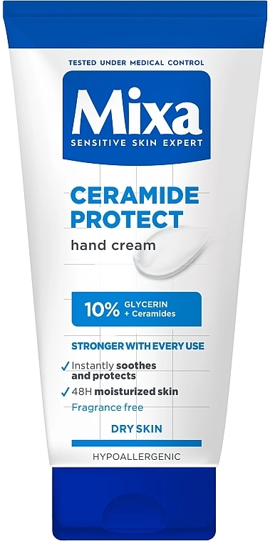 Mixa Защитный крем с керамидами для сухой кожи рук Ceramide Protect Hand Cream - фото N1