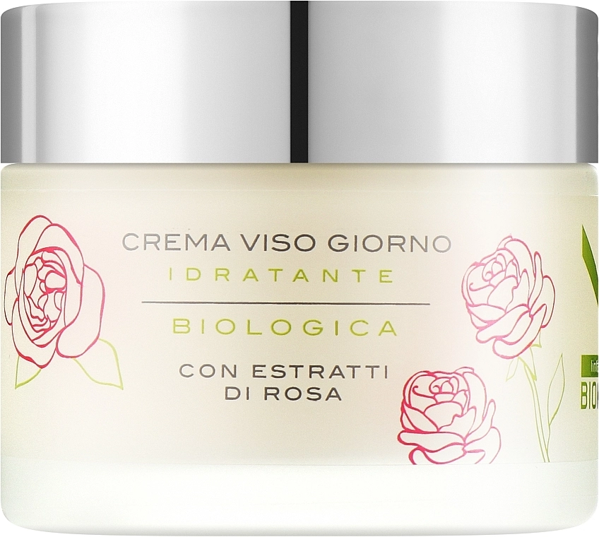 Kaloderma Увлажняющий крем для лица с органическими экстрактами розы Crema Viso Giorno, 50ml - фото N1