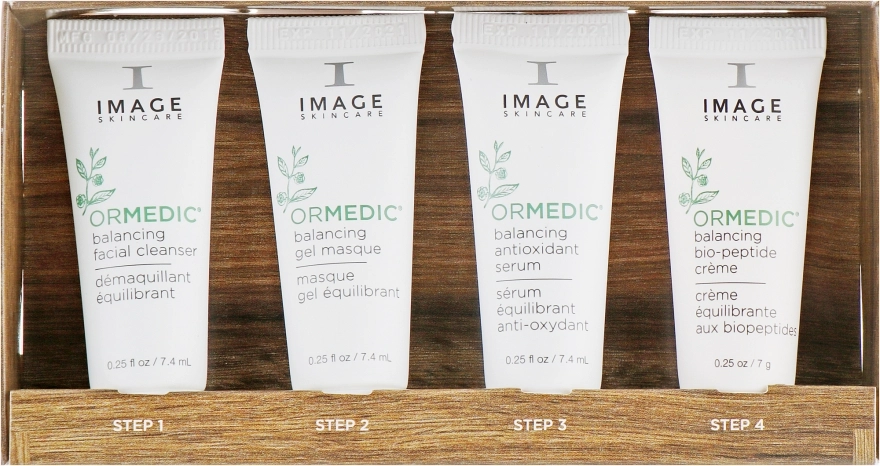 Image Skincare Набір Ormedic Trial Kit (f/cleans/7.4ml + mask/7.4ml + ser/7.4ml + cr/7.4ml) - фото N2