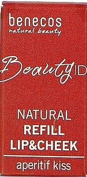 Benecos УЦЕНКА Бальзам для губ и щек Beauty ID Natural Refill Lip & Cheek Balm (сменный блок) * - фото N2