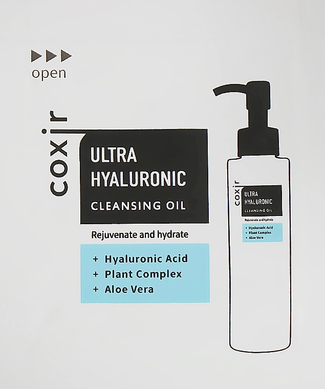 Coxir Ultra Hyaluronic Cleansing Oil (пробник) Очищающее гидрофильное масло - фото N1