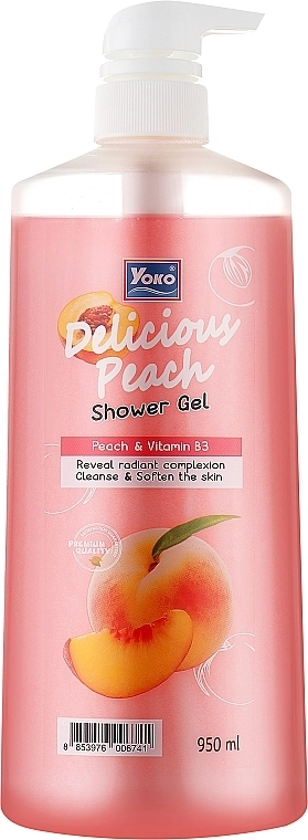 Yoko Гель для душа "Вкусный персик" Delicious Peach Shower Gel - фото N1