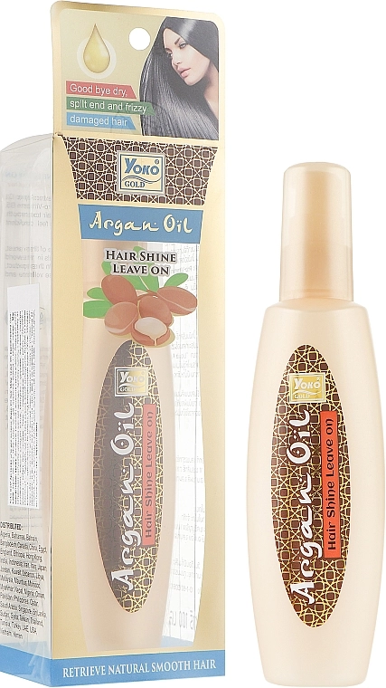 Yoko Відновлювальна арганова олія-крем для волосся Argan Oil Hair Shine Leave On - фото N1