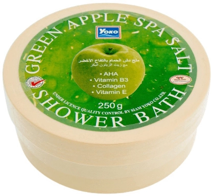 Yoko Скраб-сіль для душу з яблучною есенцією Green Apple Spa Salt Shower Bath - фото N1