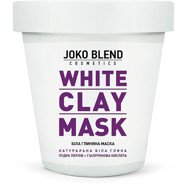 Біла глиняна маска для обличчя - Joko Blend White Clay Mask, 80g - фото N1