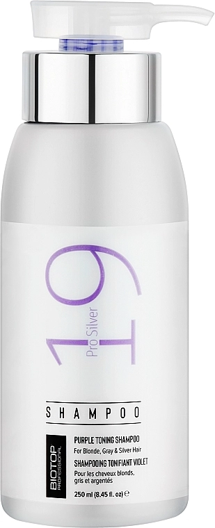 Biotop Шампунь антижовтий для волосся 19 Pro Silver Shampoo - фото N1