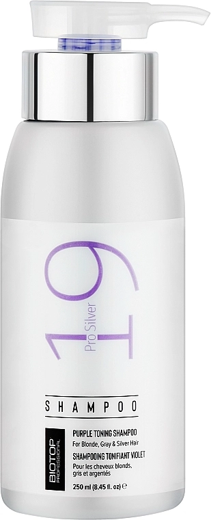 Biotop Шампунь антижелтый для волос 19 Pro Silver Shampoo - фото N1