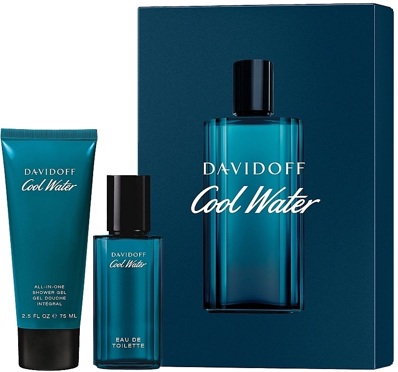 Davidoff Cool Water Набор (edt/40ml + sh/gel/75ml) - фото N1