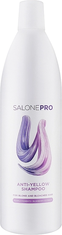 Unic Шампунь против желтизны для светлых и осветленных волос Salone Pro Shine Anti-& Yellow Shampoo - фото N1