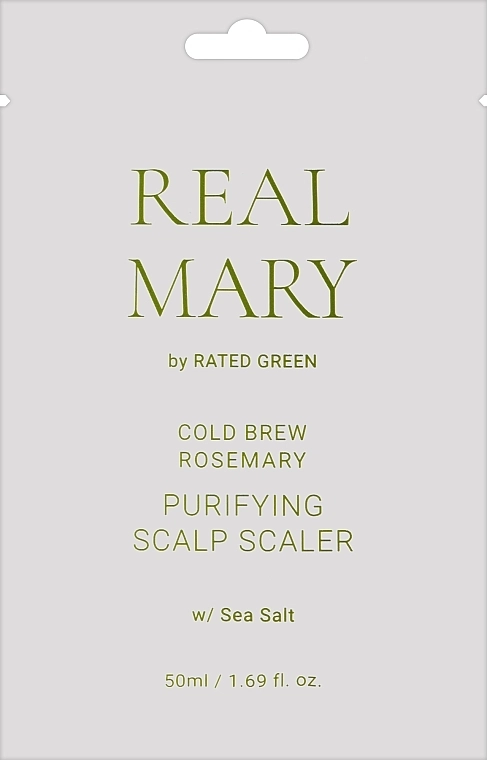 Rated Green Очищувальна маска для шкіри голови Real Mary Cold Brewed Rosemary Purifyng Scalp Scaler - фото N1