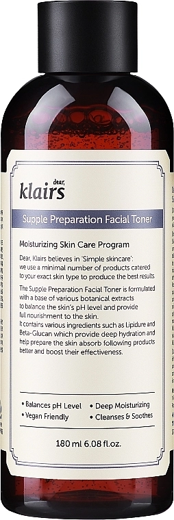 Klairs Зволожувальний тонер для обличчя Supple Preparation Facial Toner - фото N1