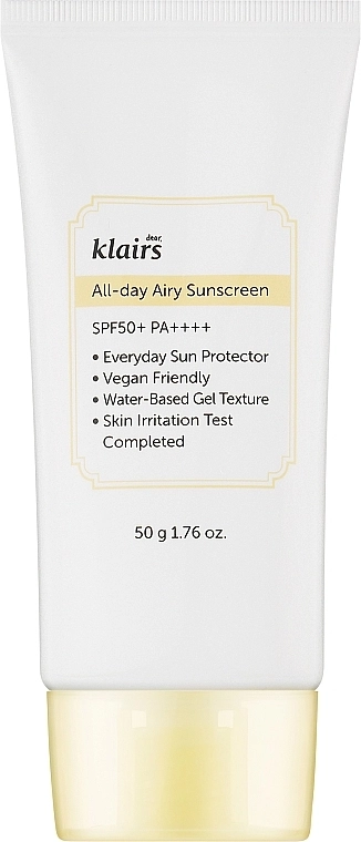 Klairs Крем для тіла Dear All-day Airy Sunscreen SPF50 - фото N1