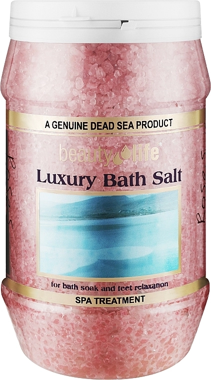 Aroma Dead Sea Сіль Мертвого моря для ванн "Троянда" Luxury Bath Salt Roses - фото N1