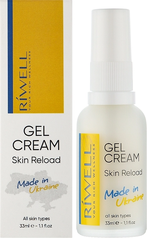 Riwell Гель-крем с софольянсом, ниацинамидом, центеллой и биодоступной серой Skin Reload Gel Cream - фото N2