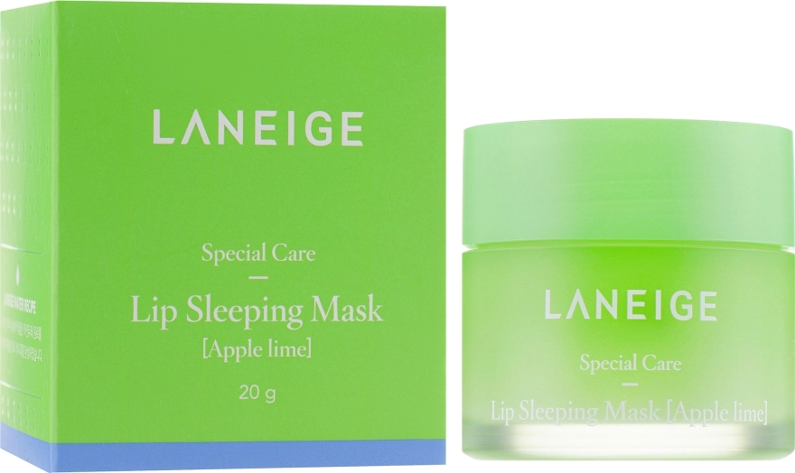 Laneige Интенсивно регенерирующая маска для губ с ароматом яблока и лайма Lip Sleeping Mask Apple Lime - фото N3