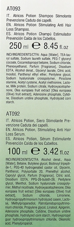 Atricos Набір "Система проти випадіння волосся" Potion Anti-Hair Loss System Set (shm/250ml + h/ser/100ml) - фото N3