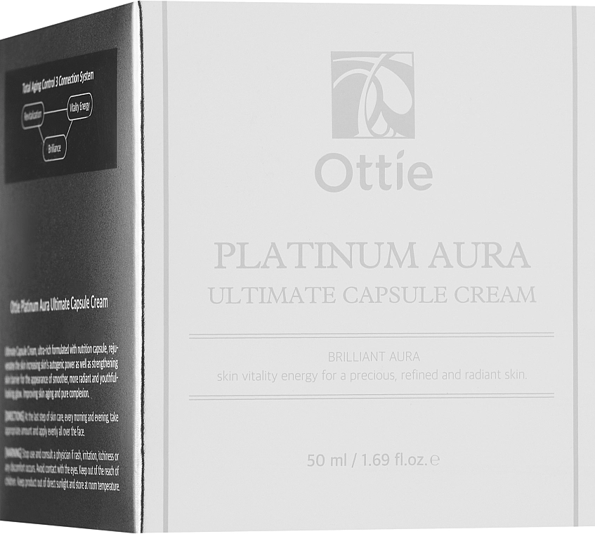 Ottie Крем для обличчя з платиною Platinum Aura Ultimate Capsule Cream - фото N1