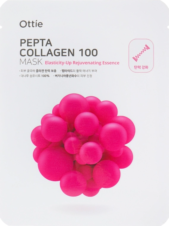 Ottie Зміцнювальна тканинна маска для обличчя з колагеном Pepta Collagen 100 Mask - фото N1