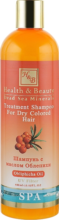 Health And Beauty Шампунь для сухого і фарбованого волосся з маслом обліпихи Obliphicha Treatment Shampoo for Dry Colored Hair - фото N1