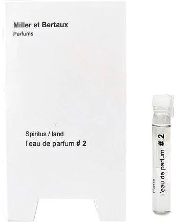 Miller et Bertaux Spiritus Парфюмированная вода (пробник) - фото N1