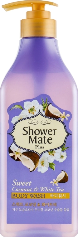 KeraSys Гель для душу "Кокос і білий чай" Shower Mate Body Wash Sweet Coonut & White Tea - фото N1