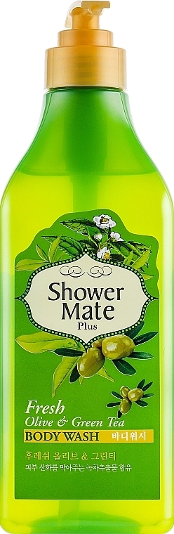 KeraSys РОЗПРОДАЖ Гель для душу "Оливки і зелений чай" Shower Mate Body Wash Fresh Olive & Green Tea * - фото N1