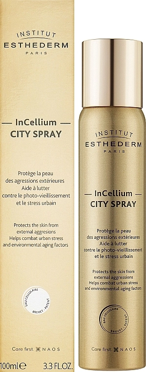 Institut Esthederm Спрей-защита без фильтров и экранов от UV-воздействия City Protect Incellium Spray - фото N2