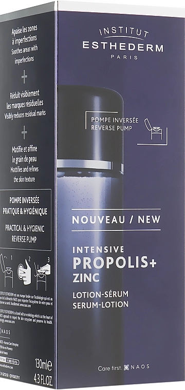 Institut Esthederm Лосьйон для обличчя на основі прополісу й цинку Intensive Propolis + Zinc Serum-Lotion - фото N2