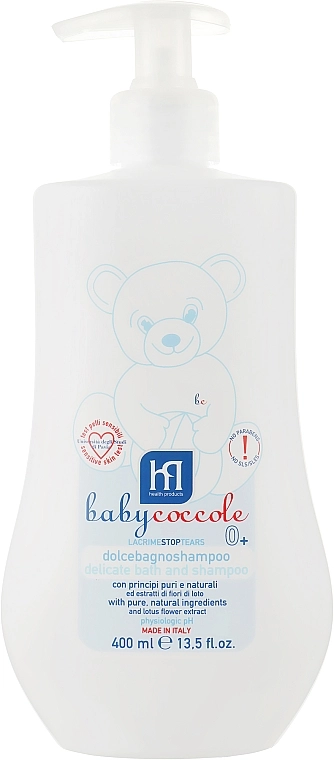 Babycoccole Ніжна зволожувальна шампунь-піна для ванни - фото N4