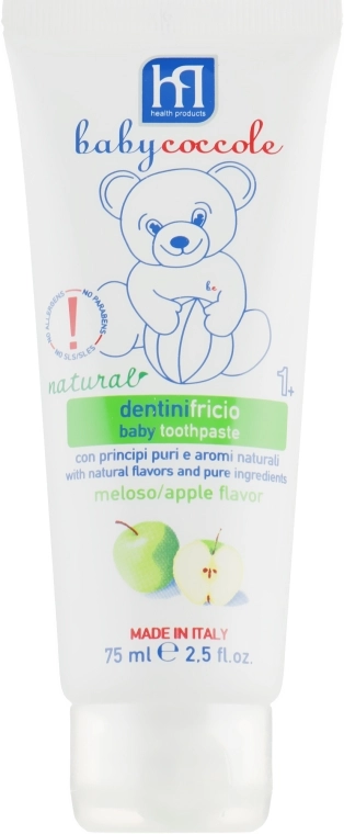Babycoccole Зубная паста для детей "Яблоко" Baby Toothpaste Apple Flavour - фото N2