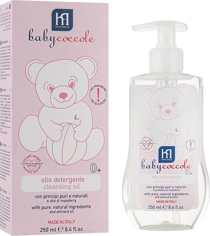 Babycoccole Очищувальна олія для ніжного догляду за шкірою немовлят - фото N1