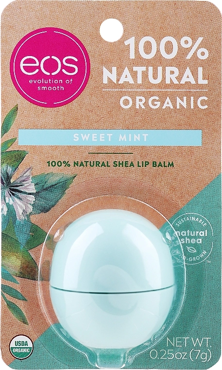 Eos Бальзам для губ "Мята" Smooth Sphere Lip Balm Sweet Mint - фото N1