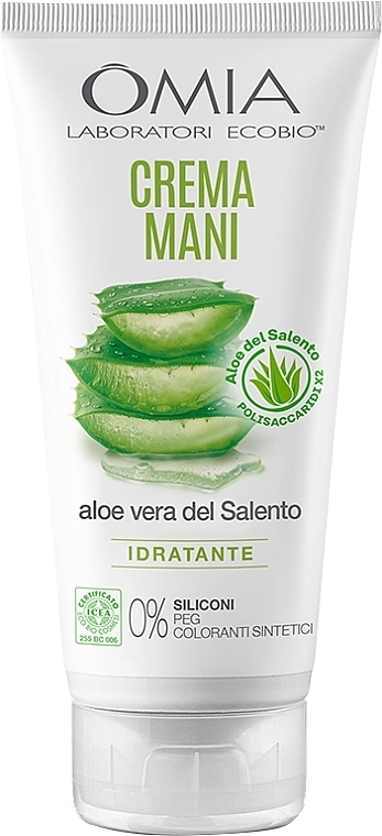 Omia Laboratori Ecobio Крем для рук "Алое вера" Handcreme Aloe Vera - фото N1