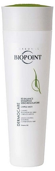 Biopoint Шампунь, регулирующий секрецию кожного сала Dermocare Re-Balance Shampoo Sebo-Regolatore - фото N1