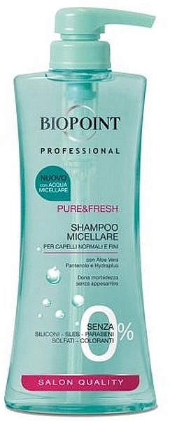 Biopoint Шампунь для нормального і тонкого волосся Pure&Fresh Shampoo Micellare - фото N1