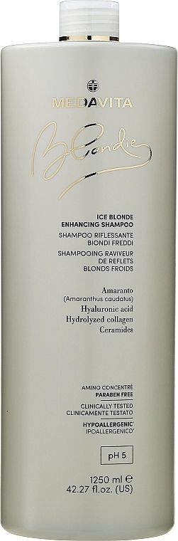 Medavita Шампунь для холодных оттенков блонда Blondie Ice Blonde Enhancing Shampoo - фото N4